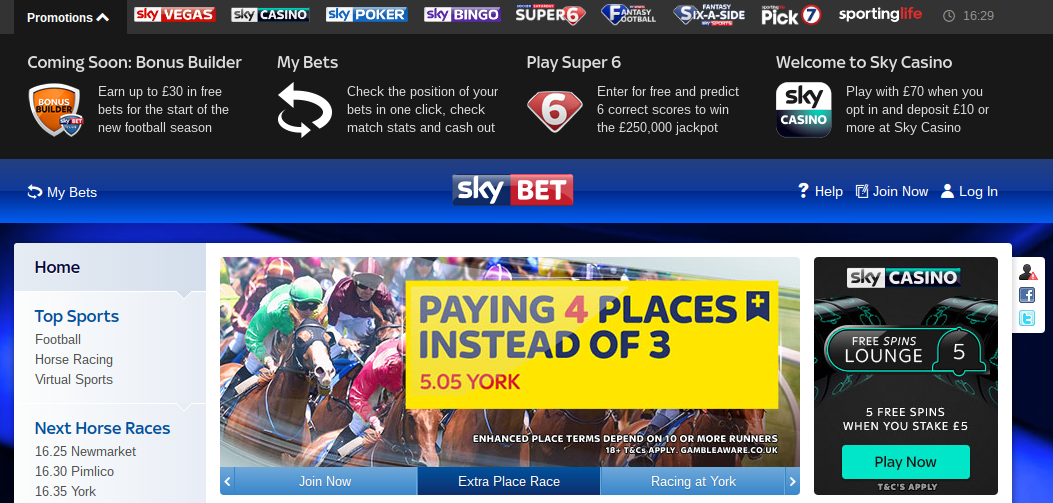 placepot on skybet app