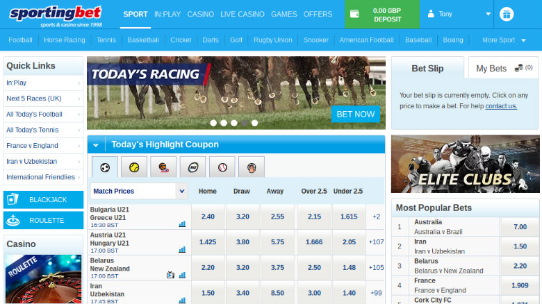 Sportingbet Online Betting & Mobile Betting Review ...