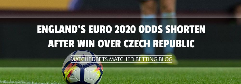 England's Euro 2020 odds shorten after win over Czech Republic